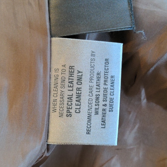 Wilson's leather jacket, chocolate mocha color,size small, - Picture 7 of 12